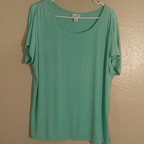 xxlarge js teal blouse - Picture 1 of 4